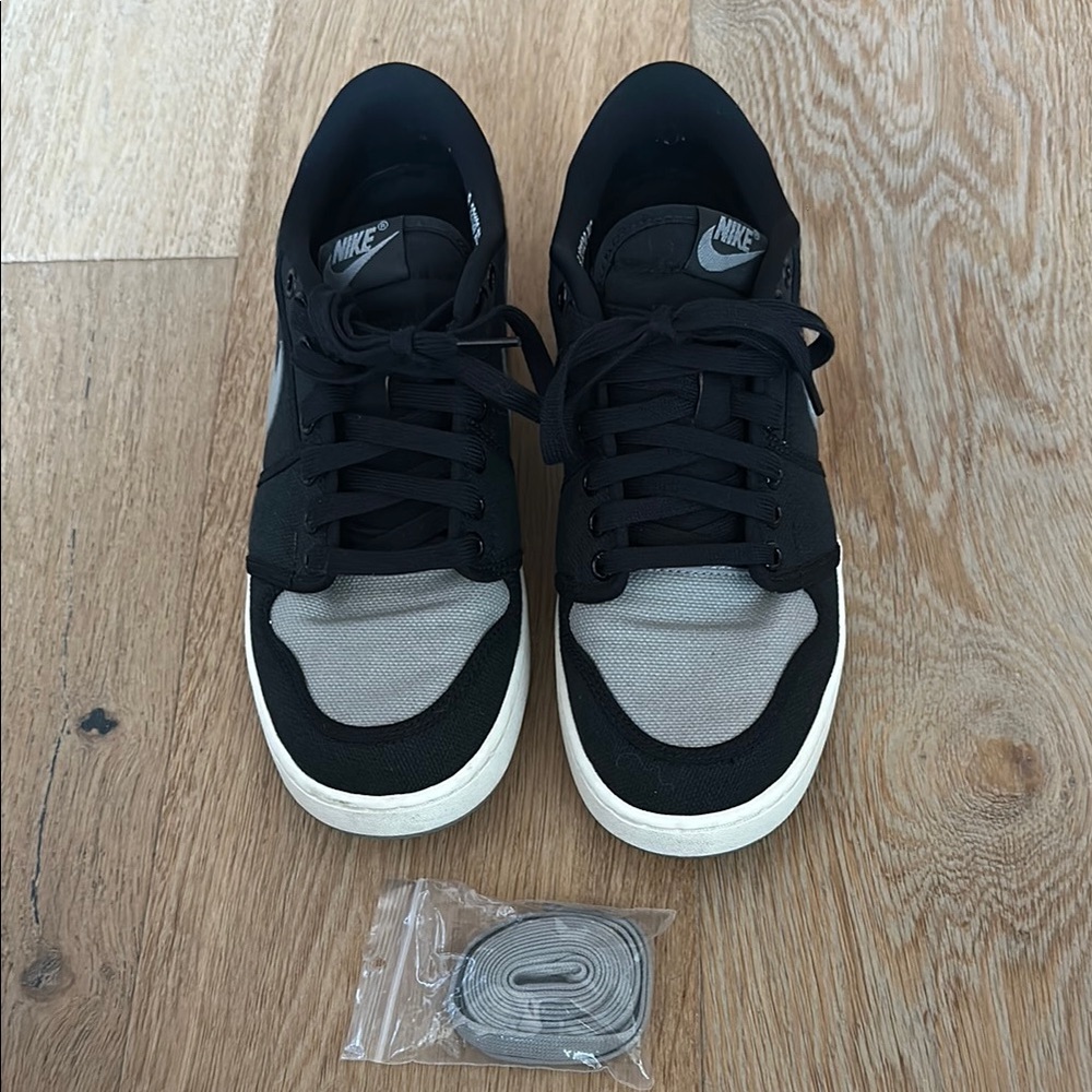 Nike Jordan Black and Gray Low-Top Sneakers